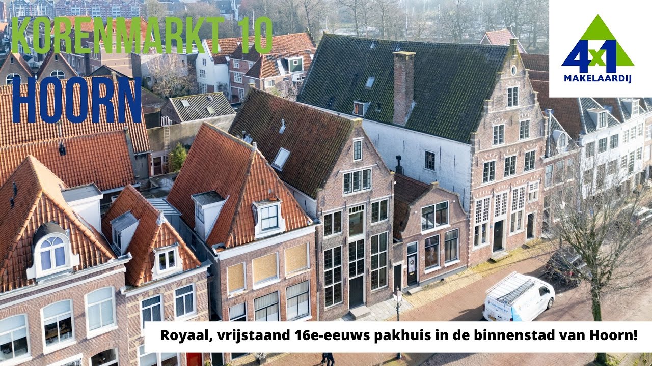 16e-eeuws pakhuis | Korenmarkt 10 | Woningaanbod Hoorn | 4x1 Makelaardij