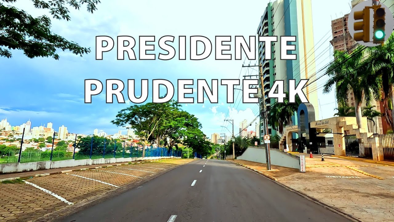 #2 PRESIDENTE PRUDENTE 4K v2 Dirigindo &Aacute;rea Central - Sao Paulo BRASIL UHD 4K DRIVE Driving Downtown