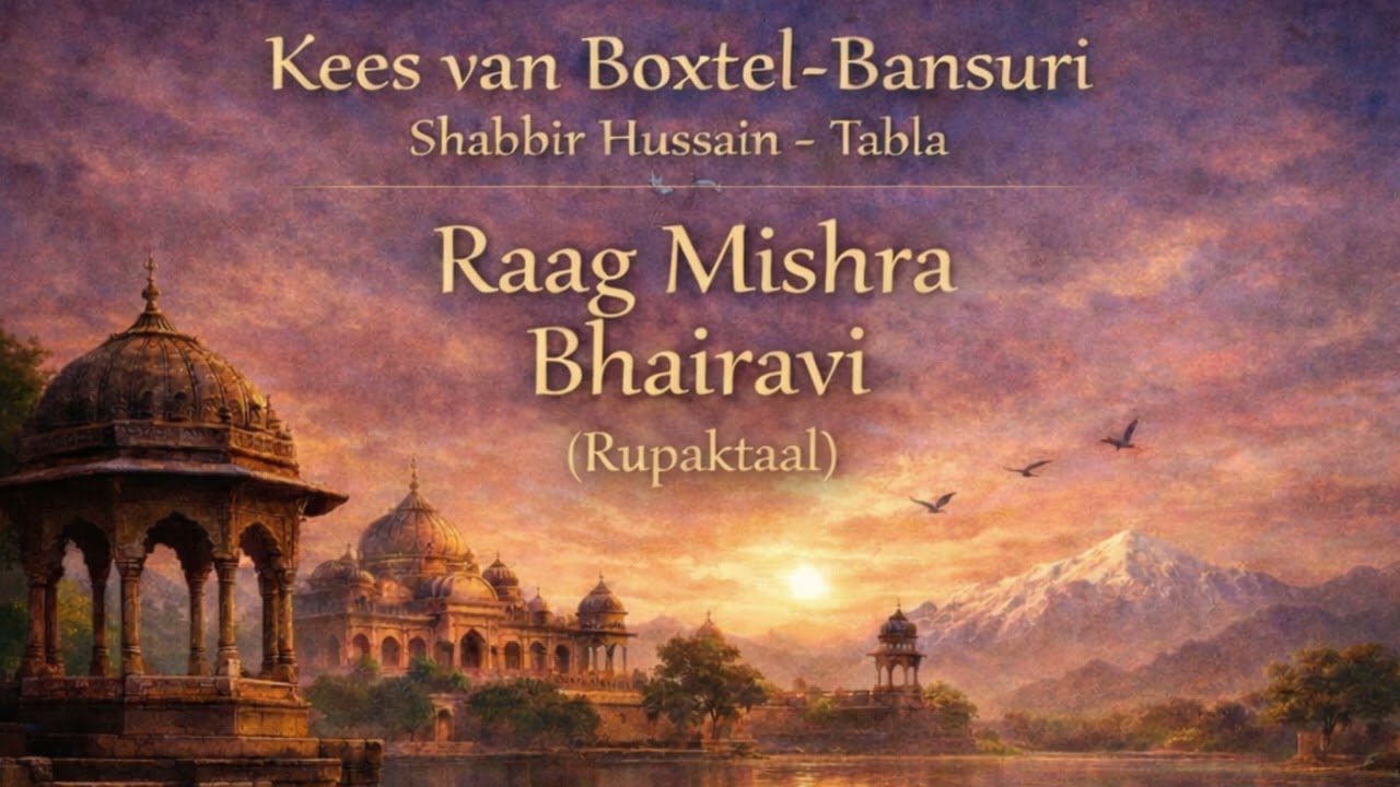 raag Mishra Bhairavi (Rupaktal) Kees van Boxtel - Bansuri / Shabbir Hussain (Tabla)