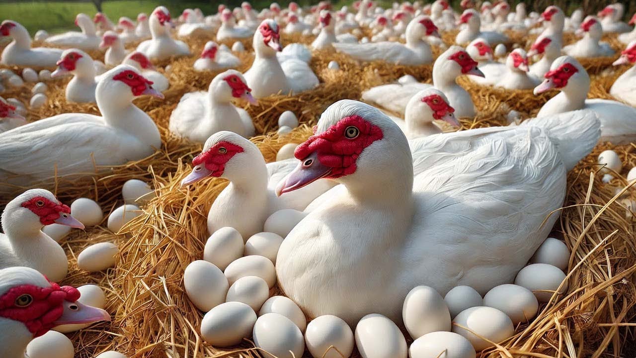 🦆 Farmers Raise Millions of Muscovy Ducks for Eggs This Way