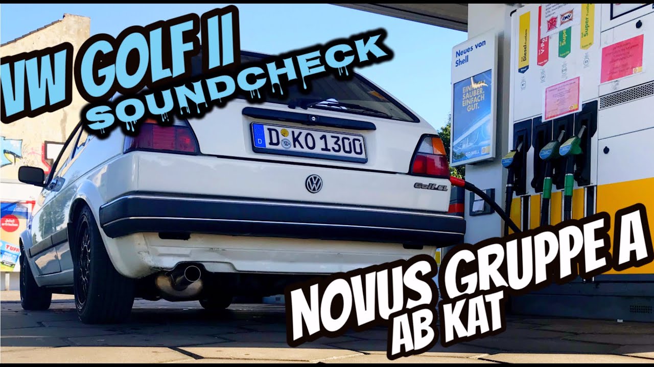 Golf 2 Sportauspuff / Novus Gruppe A / SOUNDCHECK