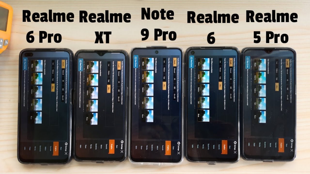 PUBG Battery Drain/Heating: Note 9 Pro vs Realme 6 Pro vs Realme 6 vs Realme XT vs Realme 5 Pro!