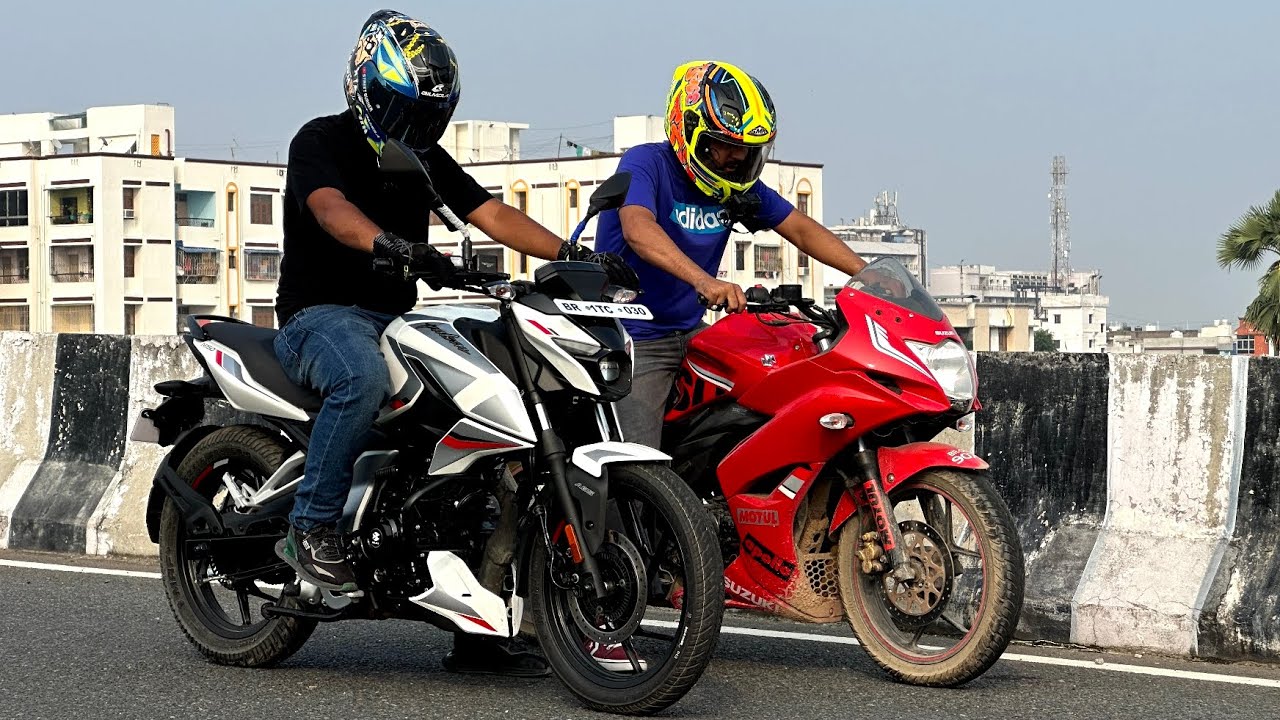 Pulsar N150 Vs Gixxer SF Race | Full Throttle