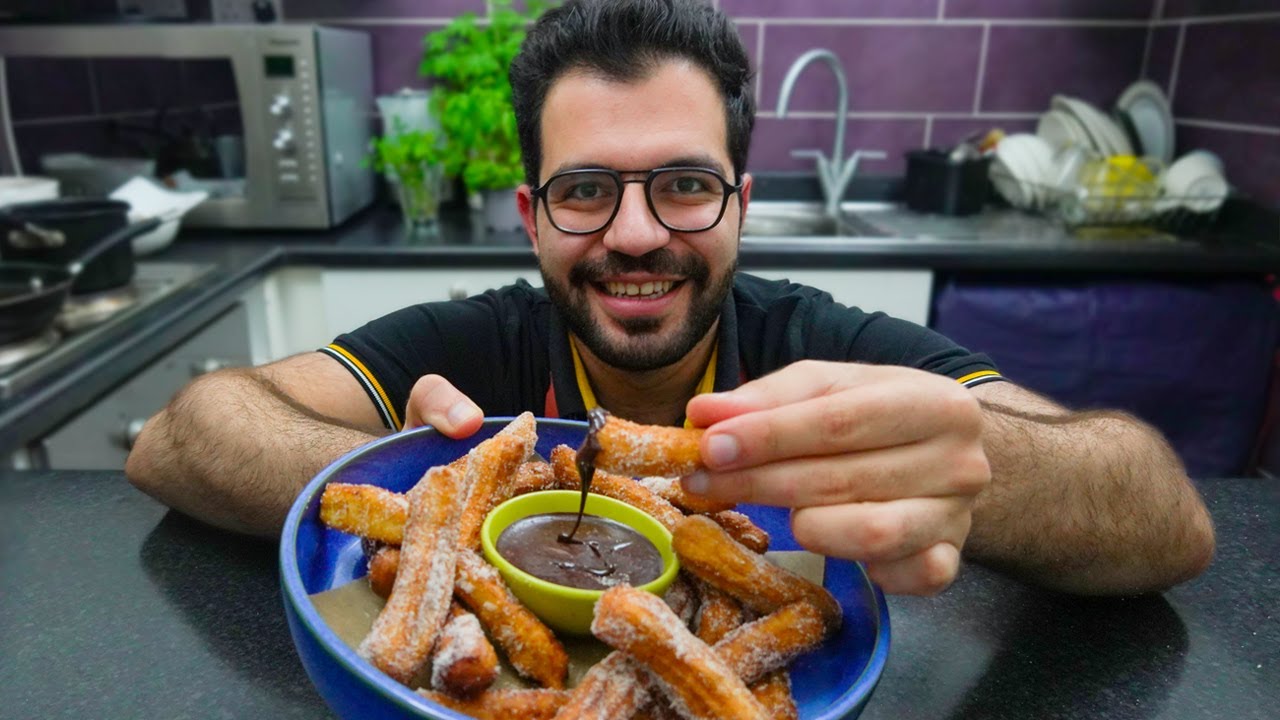 تشوروز + صوص شكلاتة بمكونين فقط | سهل جدا | شيف شاهين
