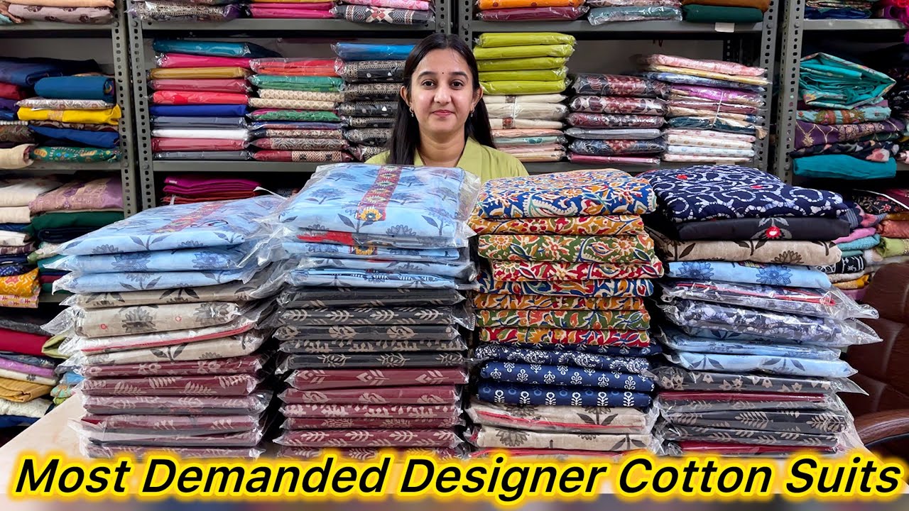Jaipuri Cotton Suits embroidery dupatta🌹 Maheshwari silk handblock suits🌹Kalamkari Cotton Suits🌹
