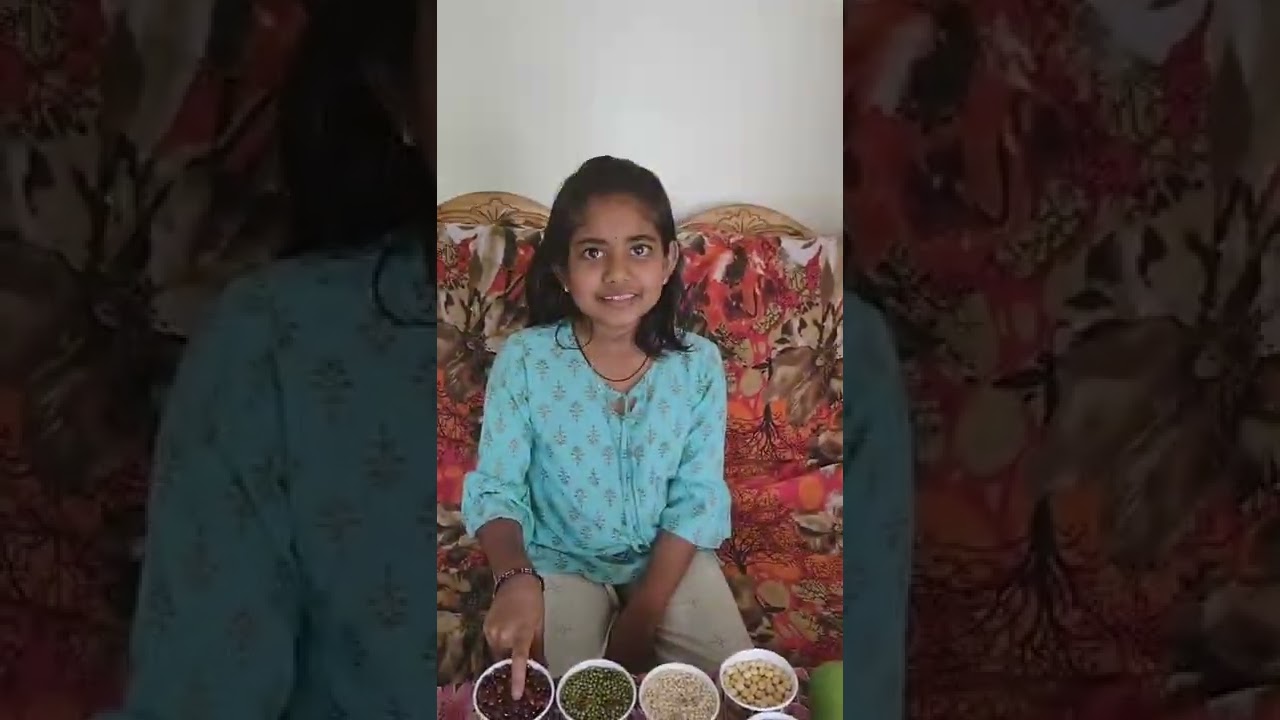 Indian food grains,pulses, vegetable and spices video by Shobhitha #youtube