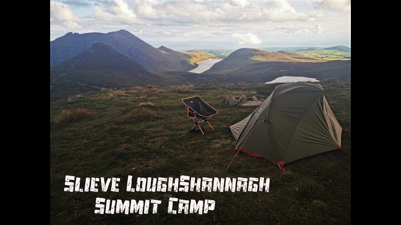 Wild Camping, Mourne Mountains, Slieve Loughshannagh Summit Camp  in MSR Elixir 1