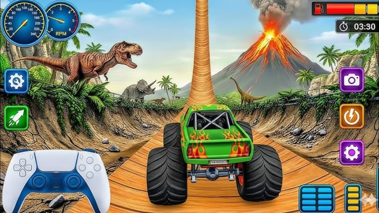Monster Truck Mega Ramp Impossible Stunts | 4x4 Android Gameplay 2026