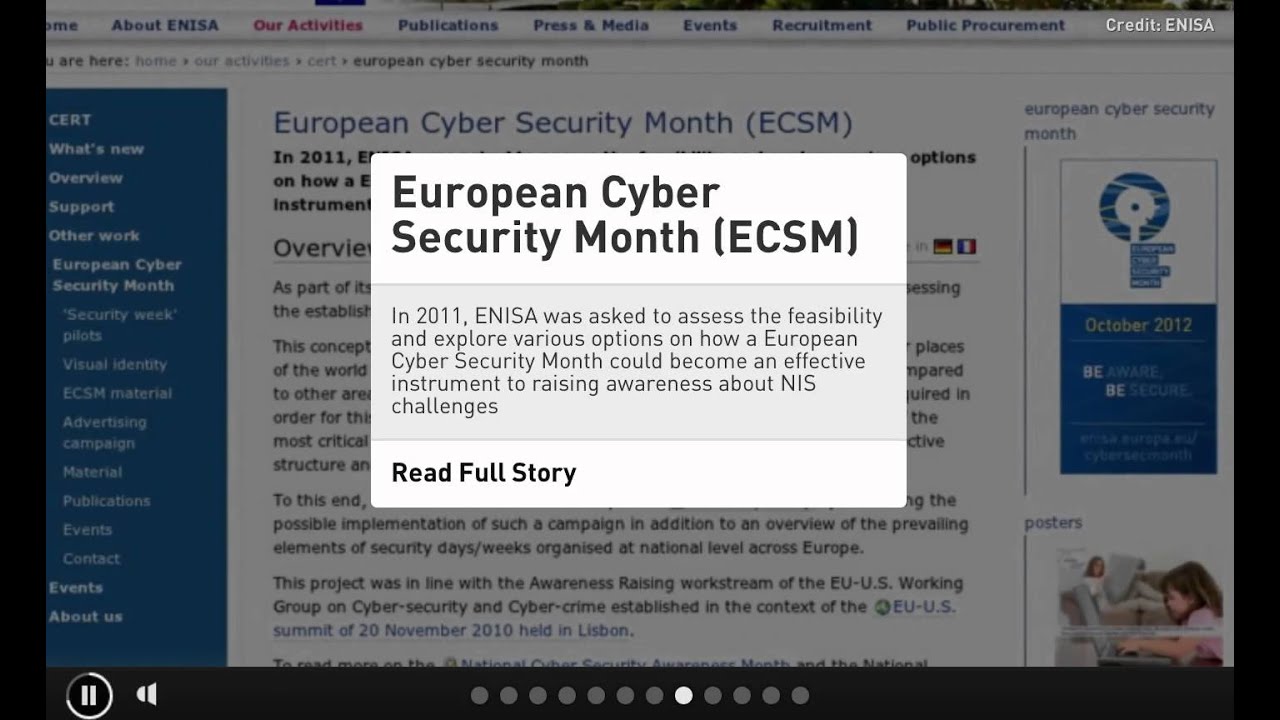 CIC News 16-7-2012: AndroidForum, ENISA, SCADA