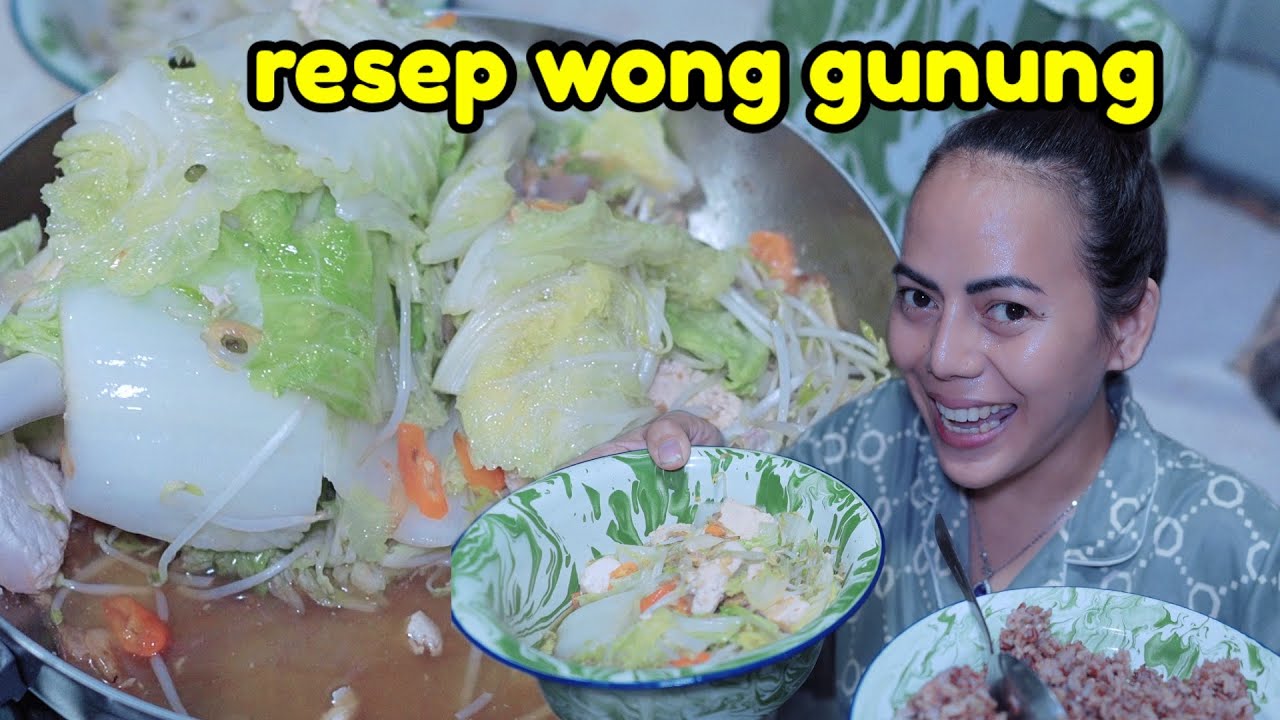 Punya Sawi Putih Di Masak Ala Wong Gunung