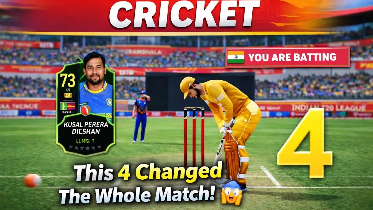 This 4 Changed The Whole Match! 🤯🔥 | Insane Cricket Game Moment