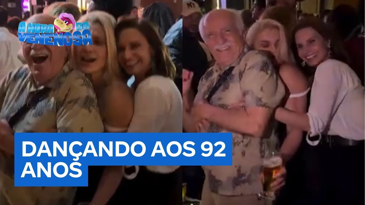 Aos 92 anos, Ary Fontoura rouba a cena ao dançar 'trenzinho' em festa