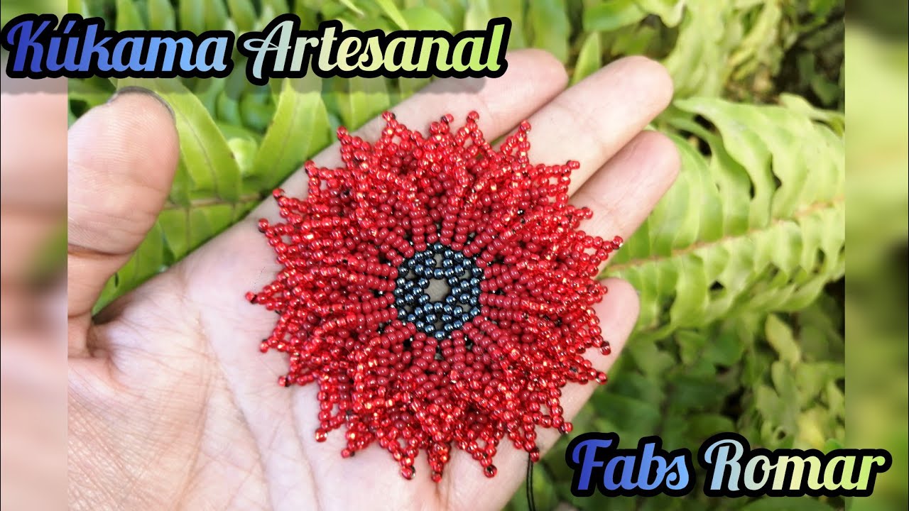 flor de chaquira multi pétalos ❤️😁