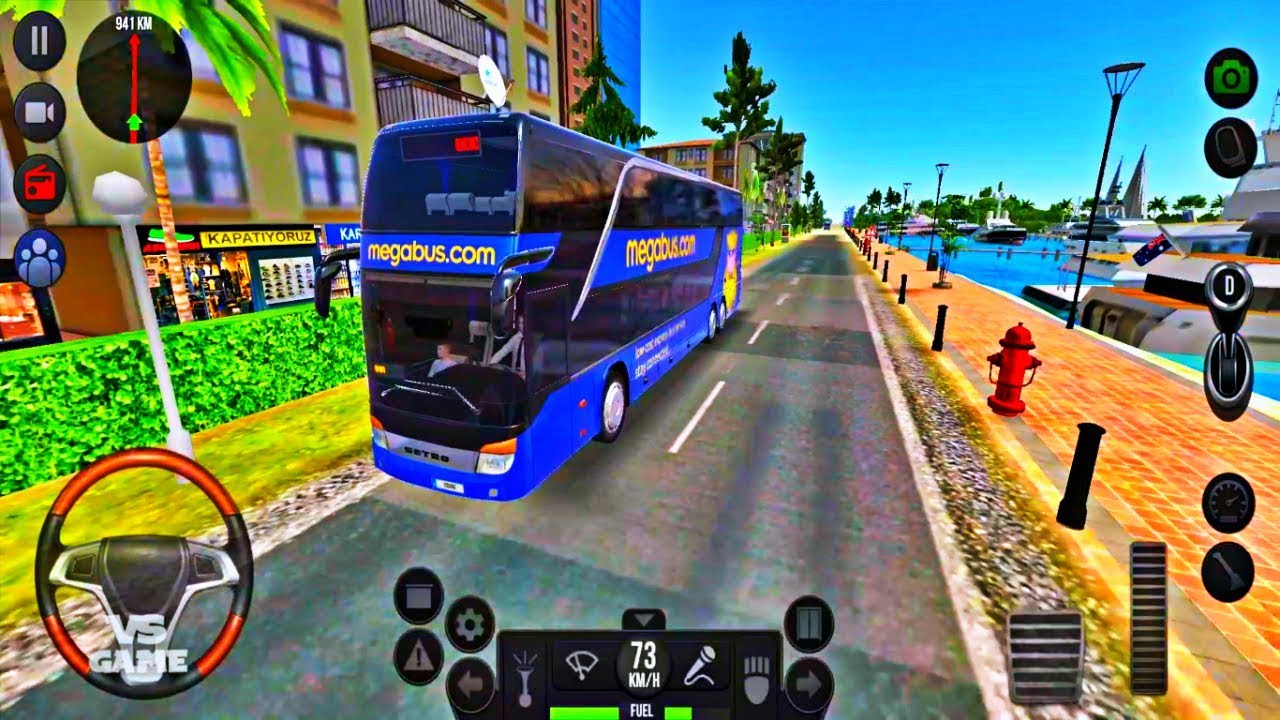 Setra Megabus Skin | Bus Simulator Ultimate New Update Android Gameplay