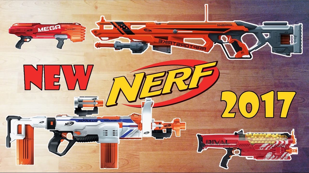 [NEWS] NEW NERF BLASTERS of 2017 | Modulus Regulator, Accustrike Raptorstrike, ...