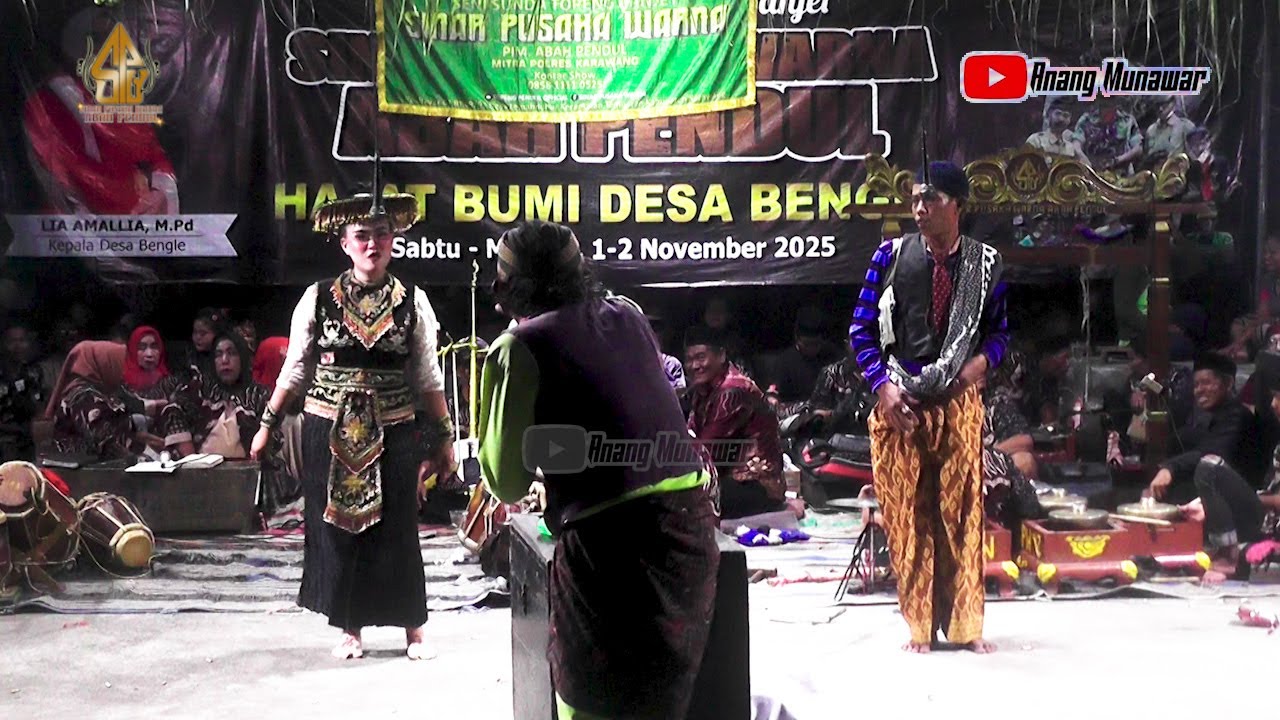 Tari Topeng & Lawakan Topeng Banjet Sinar Pusaka Warna || Hajat Bumi Desa Bengle