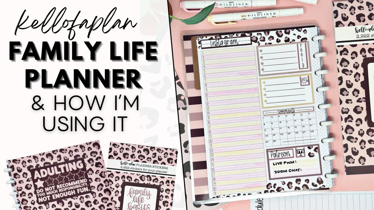 PLAN WITH ME & FLIP THROUGH | KELLOFAPLAN FAMILY LIFE PLANNER