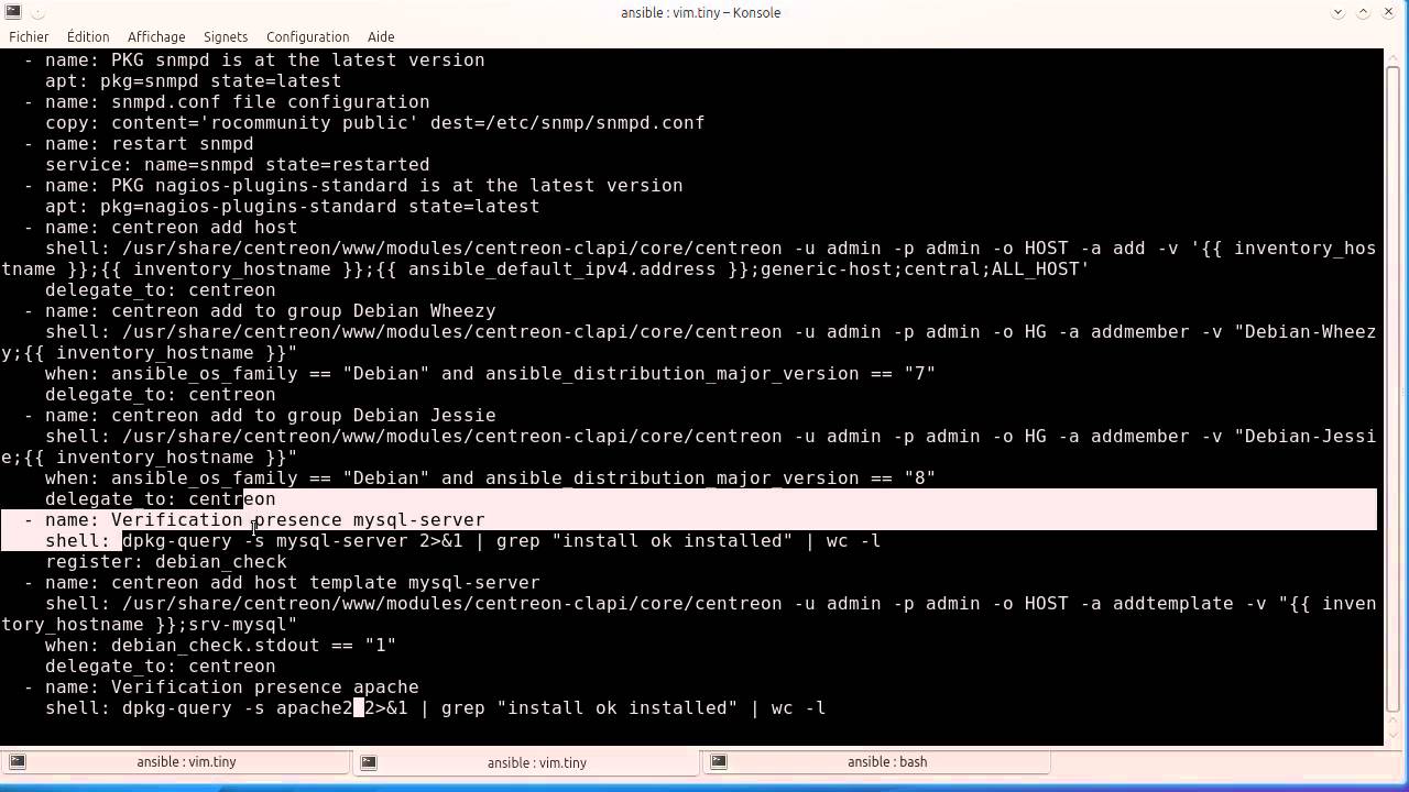 Automatisation de la supervision exemple avec Centreon et Ansible