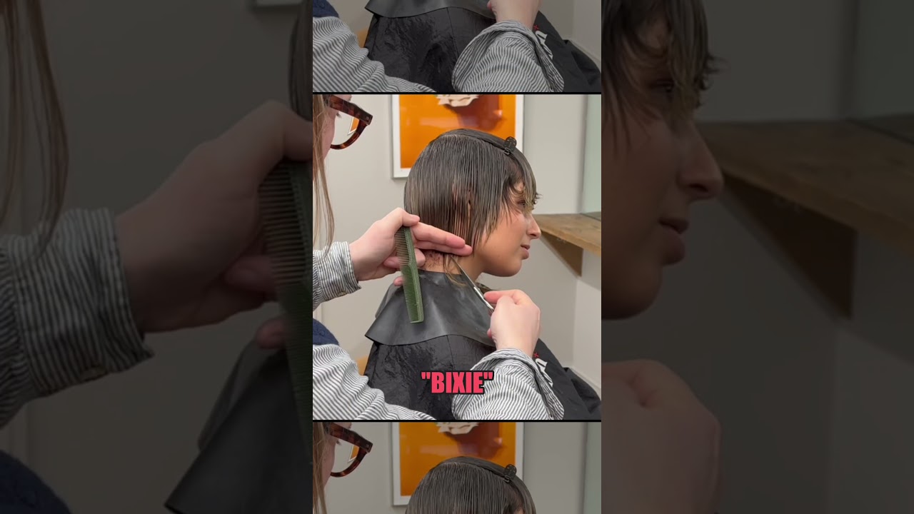 How to cut a Bixie haircut | Allilon Cutting Tutorial  #alliloneducation #haircut #pixie #bob #bixie