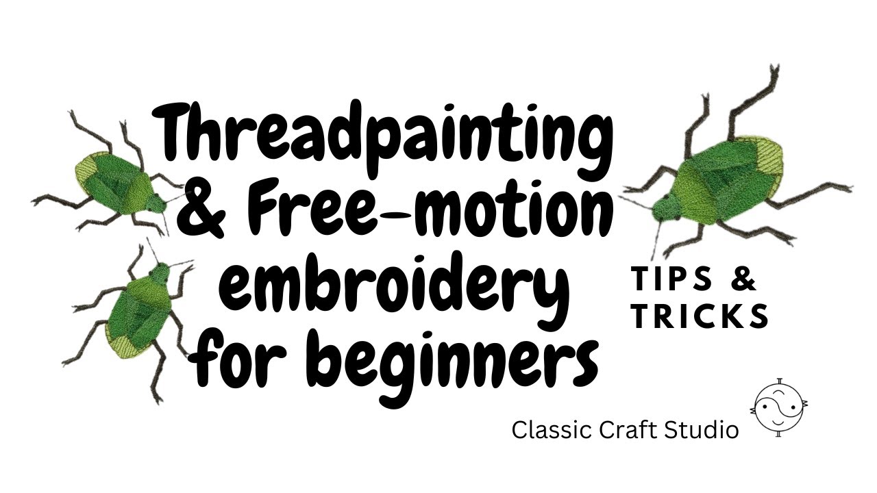 Threadpainting & free-motion embroidery, tips & tricks on how to create beautiful textile art.