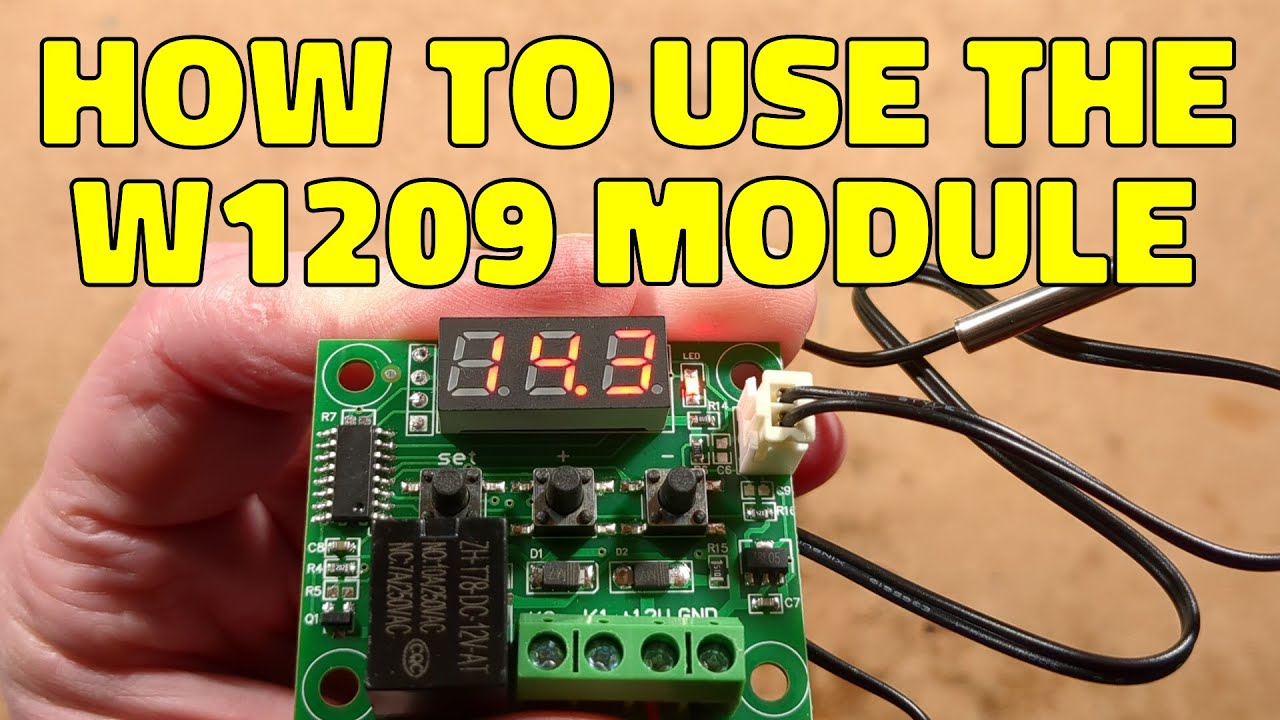 How to wire and program a W1209 thermostat module