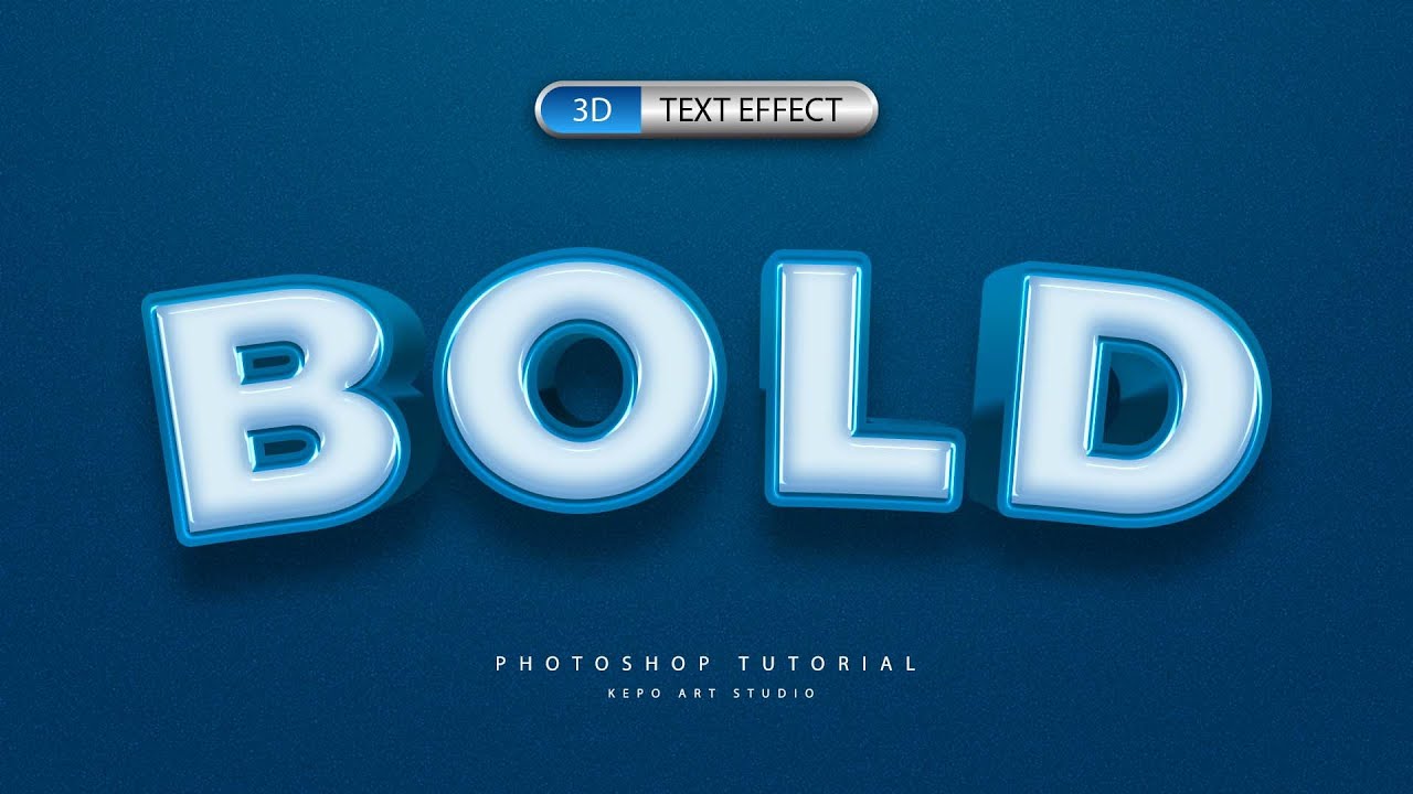 Создание жирного 3D-текстового эффекта — урок по Photoshop