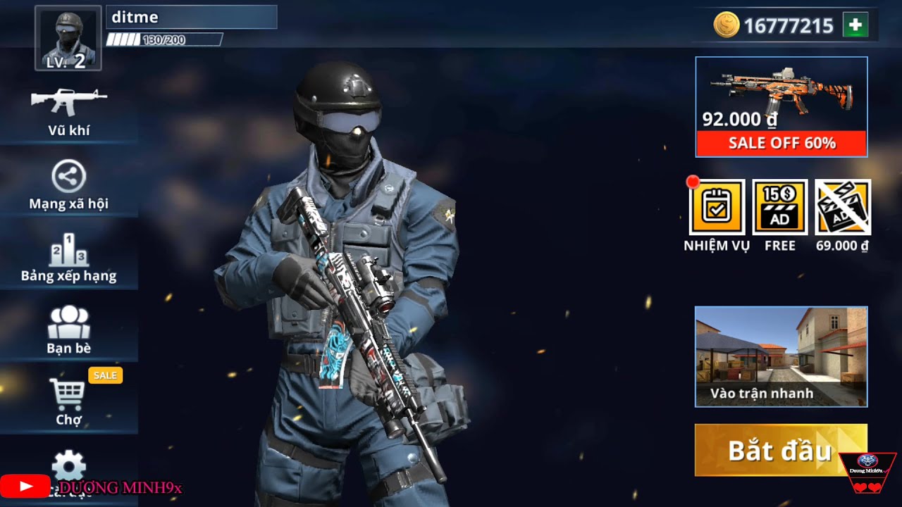 Go strike 2.1.8 mod gold+bất tử (online)