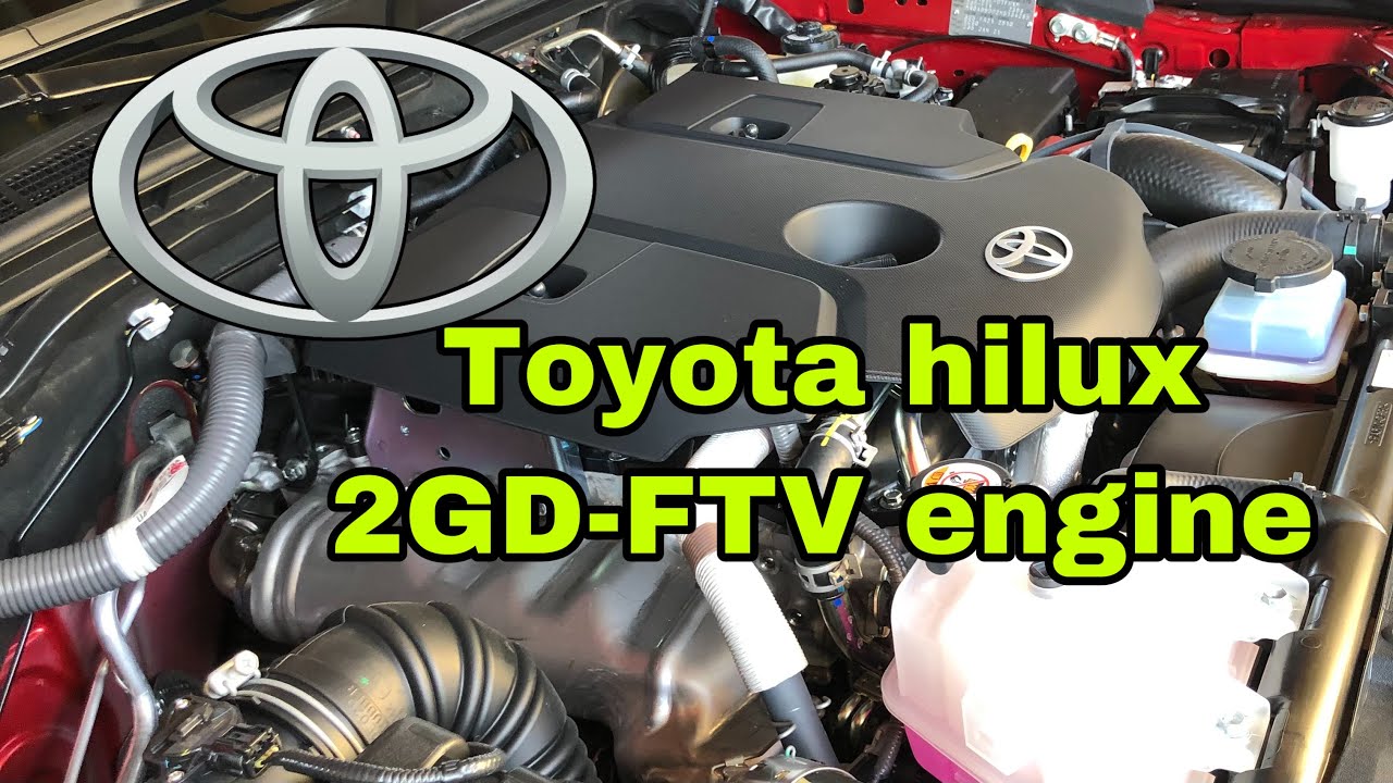 toyotahilux conquest 2.4 2GD-FTV VNT turbo diesel engine start up + rev sound