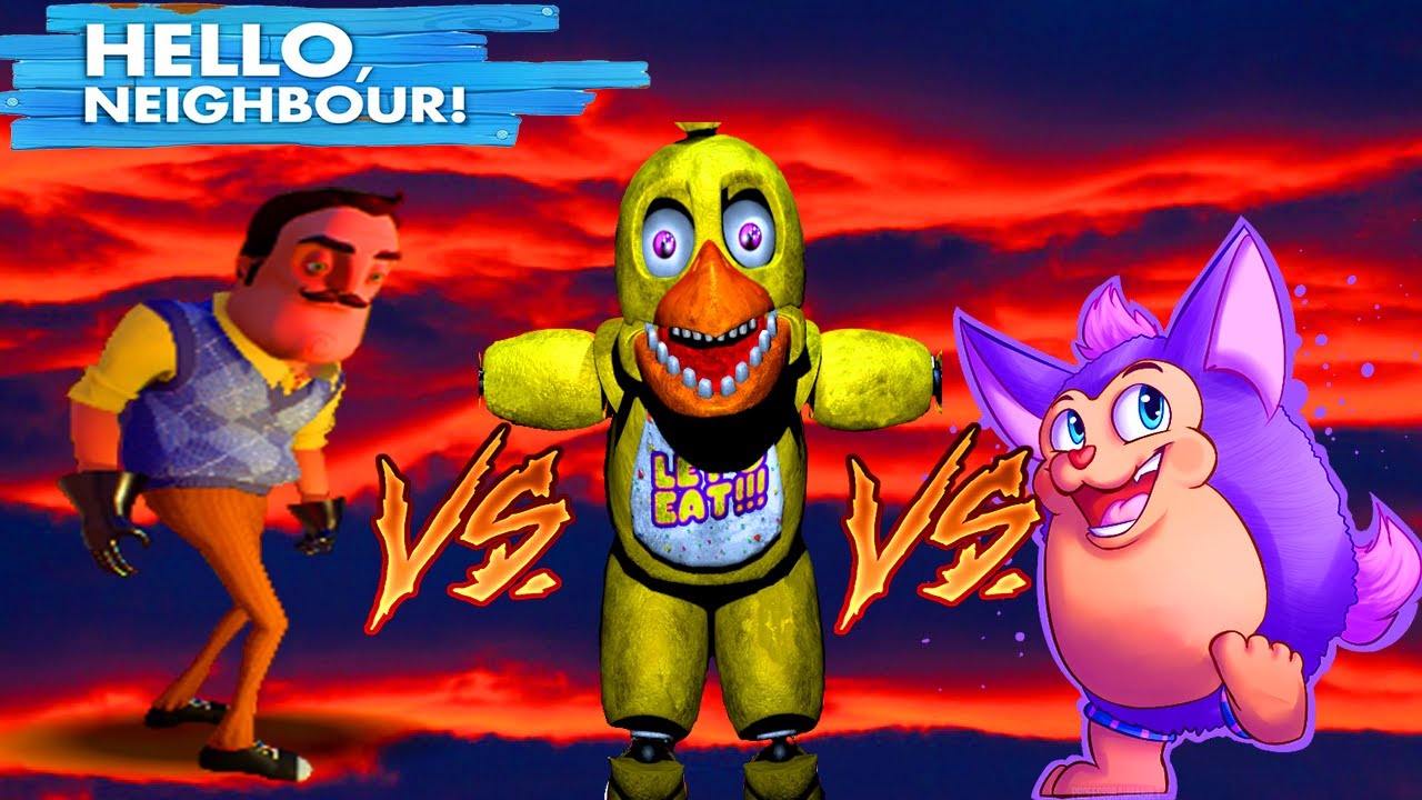Minecraft Versus - FNAF vs HELLO NEIGHBOUR vs TATTLETAILS