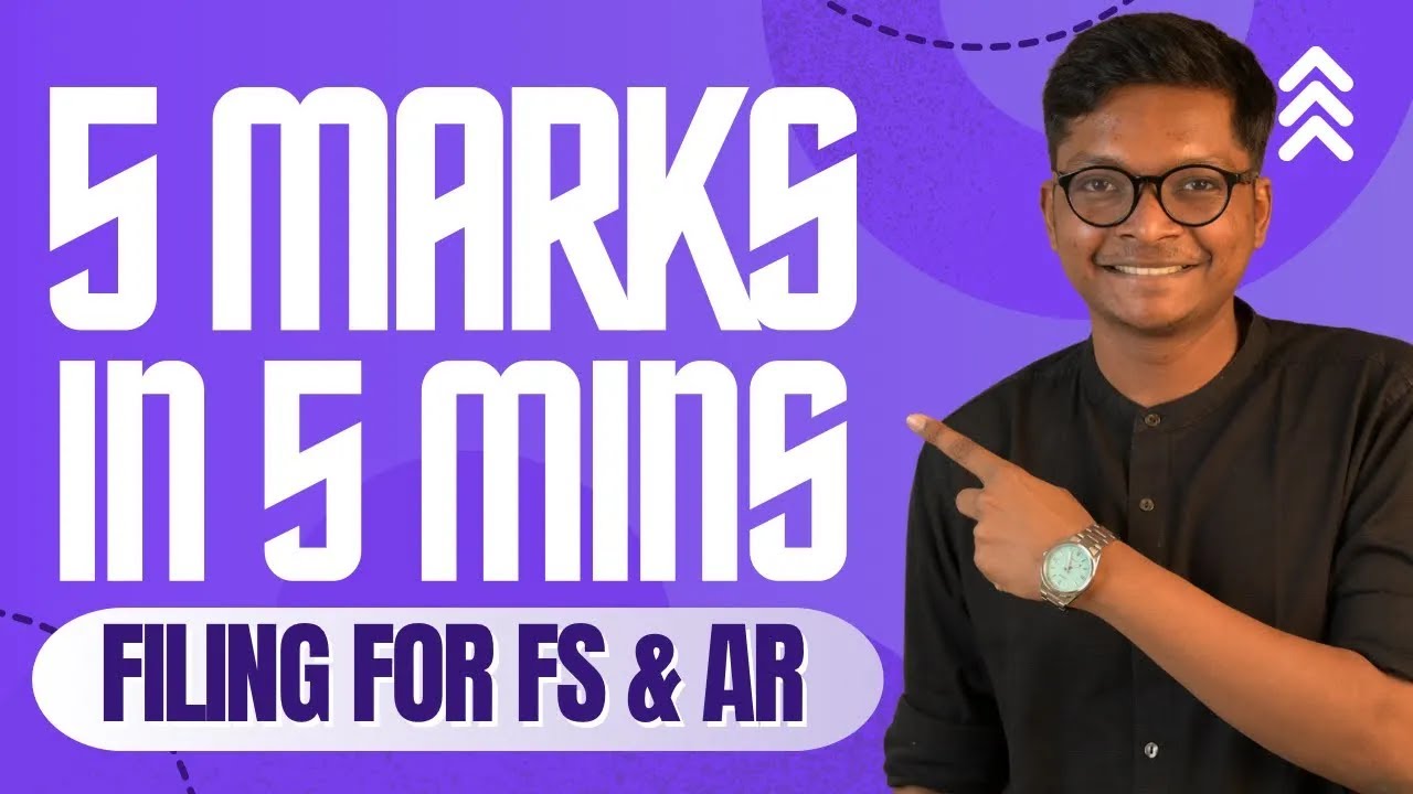 5 Marks in 5 Minutes - CA Inter Law  - ALL CASES of Filing of Annual Return and FS -  May 25 Exams