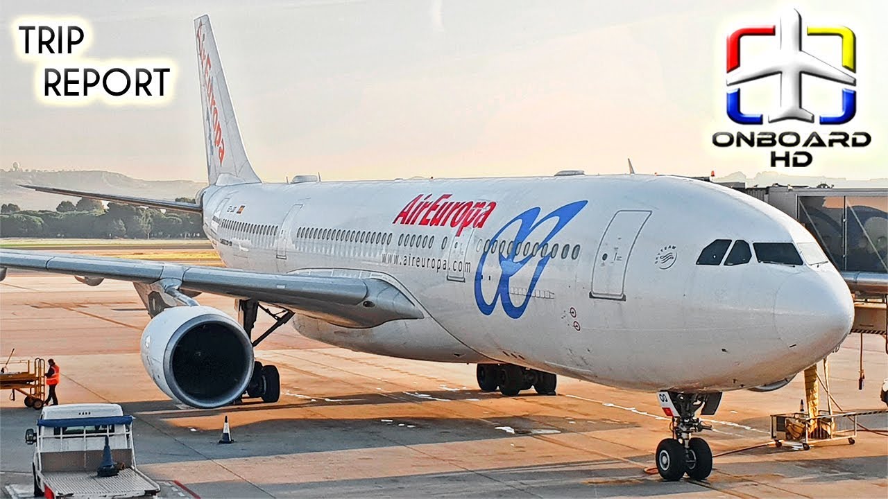 TRIP REPORT | Air Europa | Airbus A330 | PIZZA in the PLANE!! | Gran Canaria - Madrid