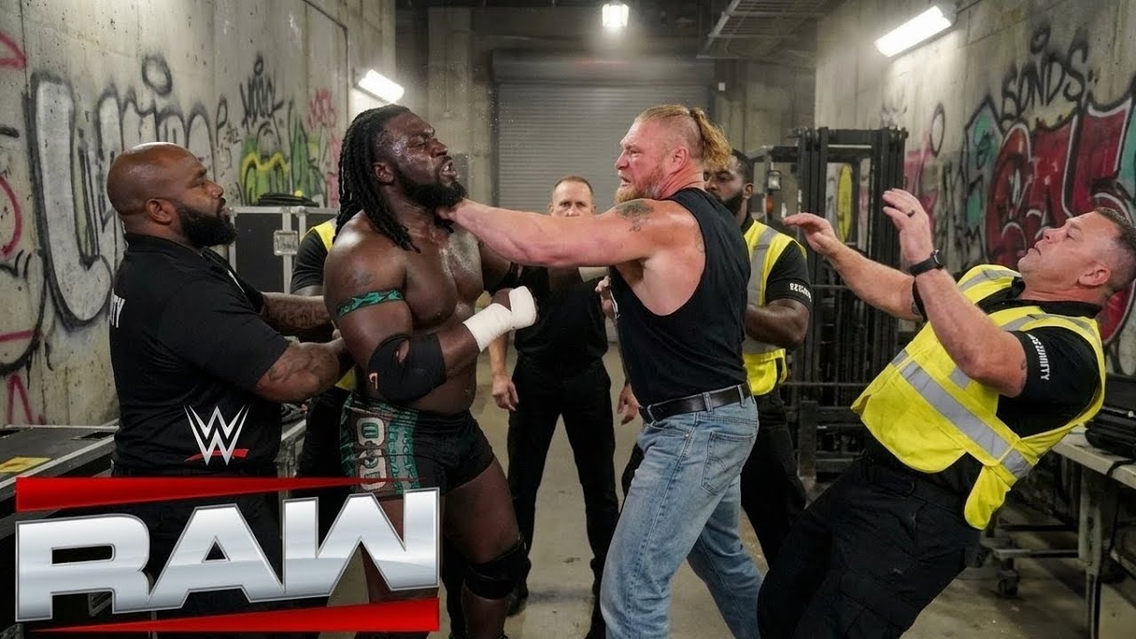 BROCK LESNAR RESPONDS! RAW ERUPTS as The Beast Confronts Oba Femi After Shocking Defeat! 