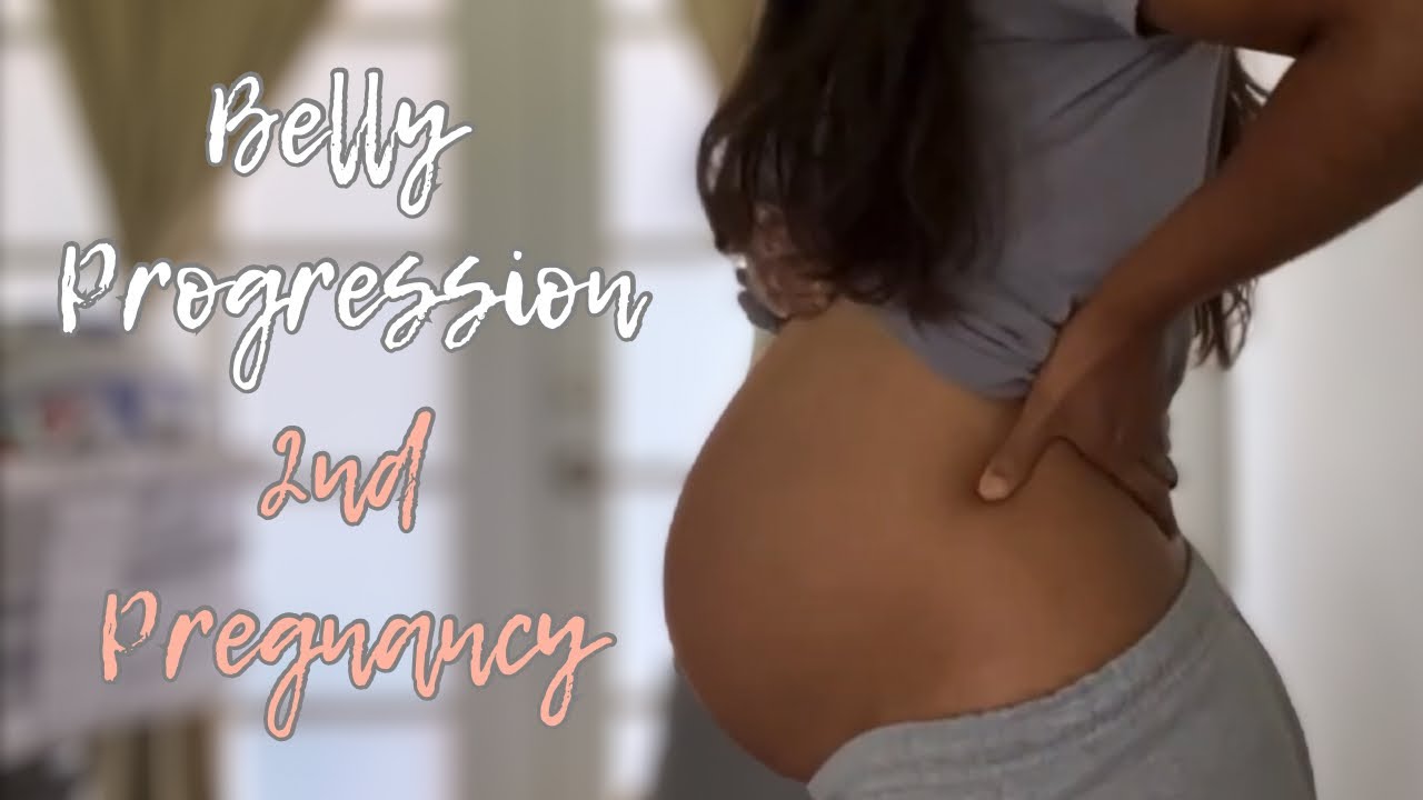 2nd Pregnancy Belly Progression | 4-36 Weeks