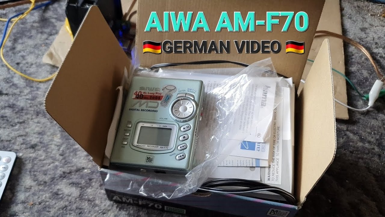 AIWA AM-F70  Minidisc Recorder [German Video]🇩🇪_4K