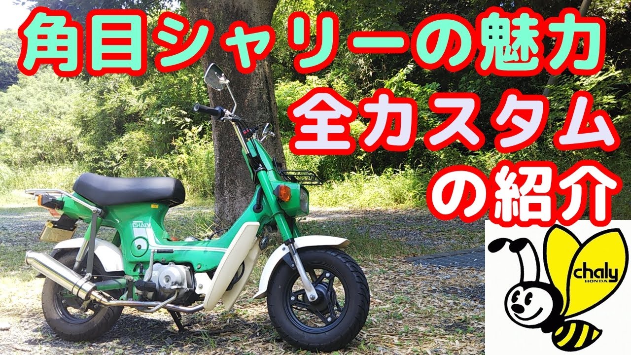 [角目シャリー#2]  角目6Vのシャリーの魅力を紹介。HONDA CHALY CUSTOM 実用重視なカスタム内容を全般的にざっくり紹介。まだ値段の安い角目シャリーは今が狙い目