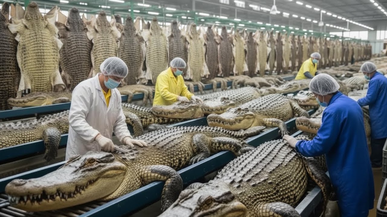 Crocodiles: Inside the Crocodile Mega Factory: Transforming 10,000 Wild Beasts into Luxury Bags