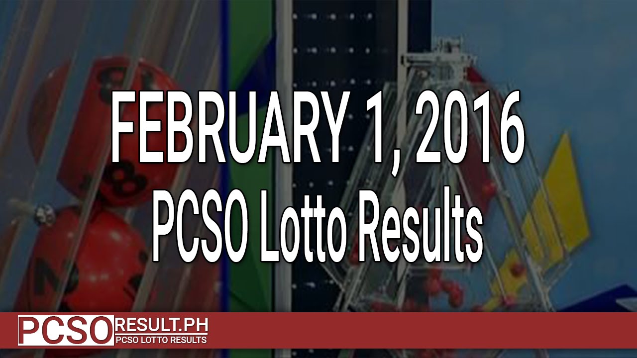 PCSO Lotto Results February 1, 2016 (6/55, 6/45, 4D, Swertres & EZ2)