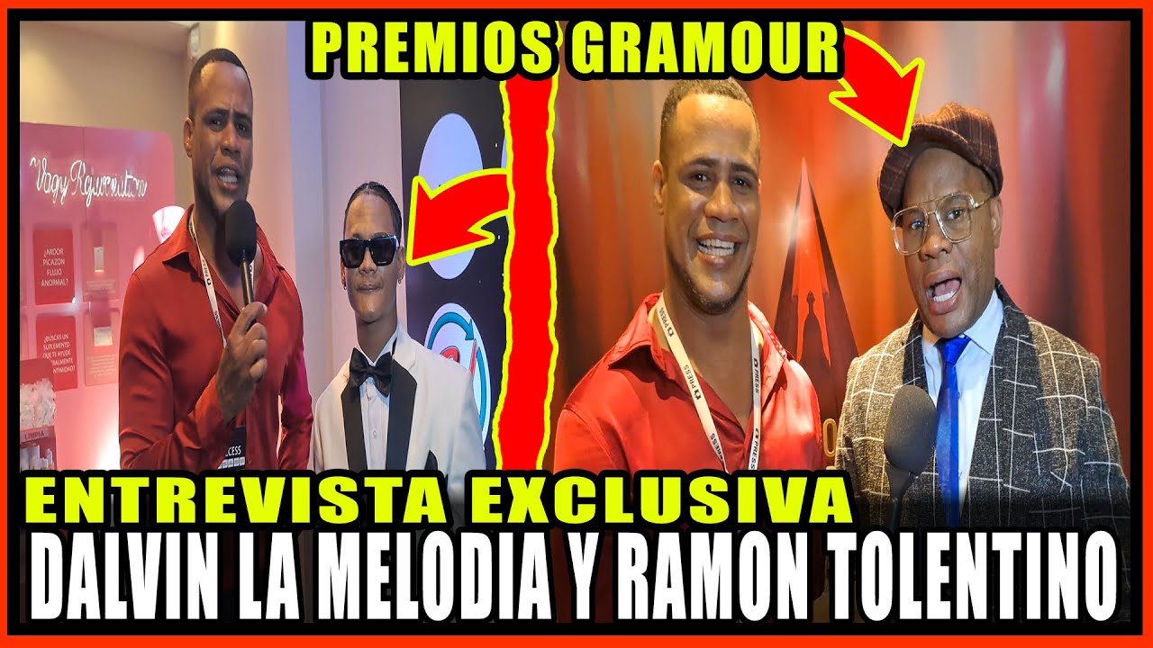 Entrevista  a Darvin la melodía, Ramón Tolentino entre otros en los premios glamour músic awards