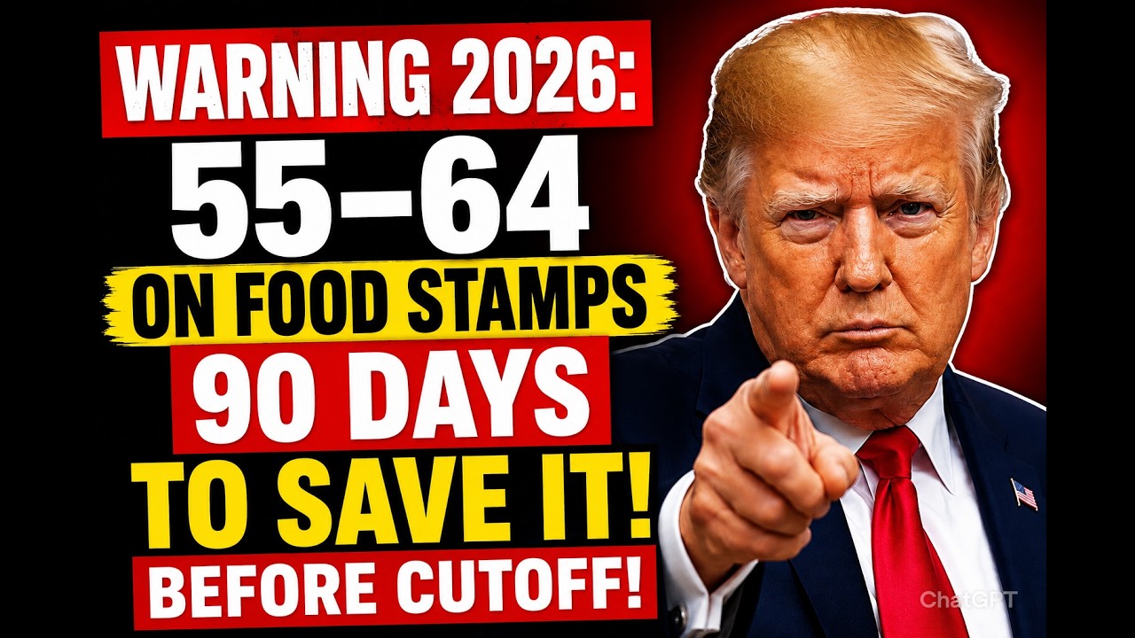 Warning 2026: Anyone 55&ndash;64 on Food Stamps Has Just 90 Days Before Cut off