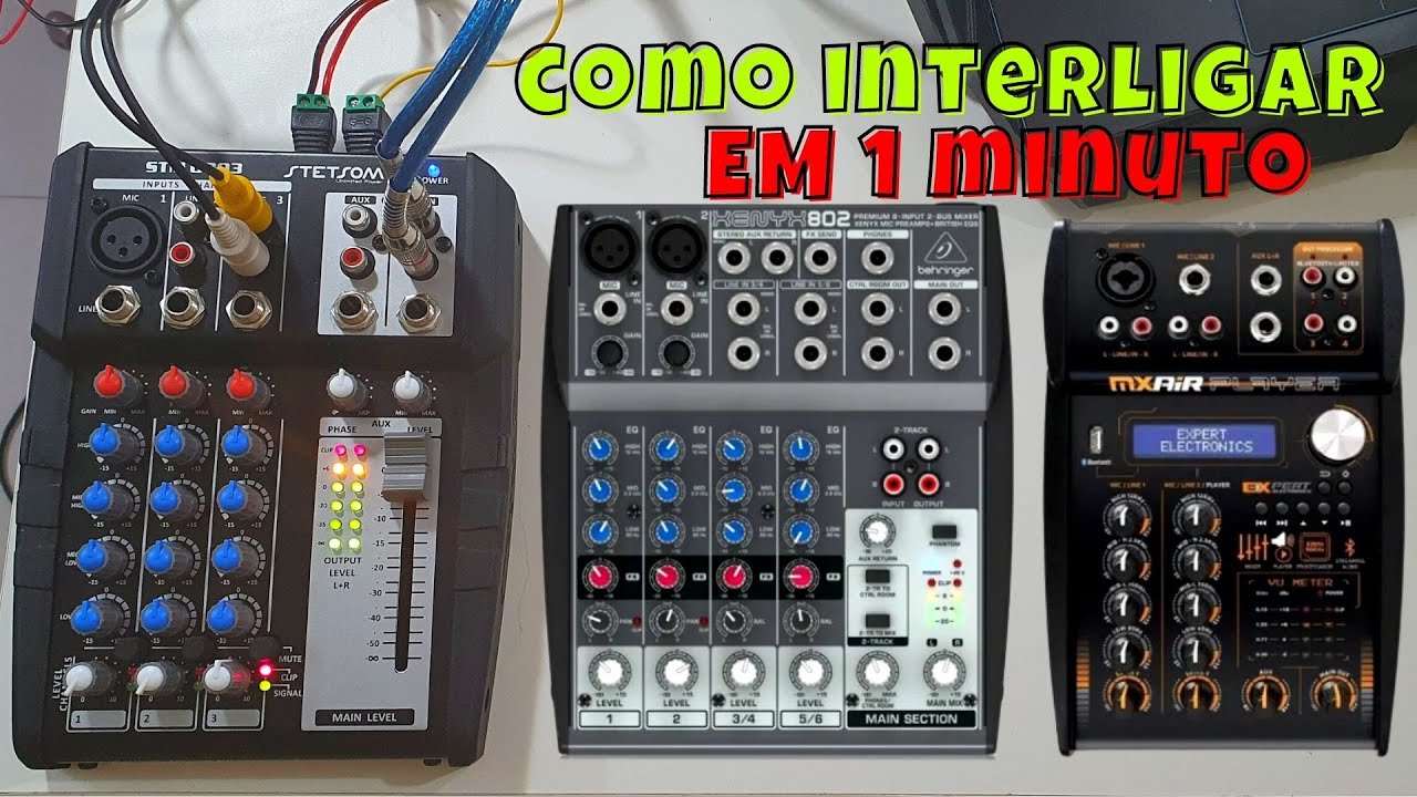 Como Ligar duas mesas de Som, Conectar uma Mesa de Som em Outra Mesa de Som #somautomotivo
