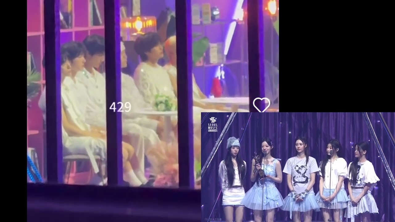 nctwish reaction to illit best group award at Seoul music awards 2025