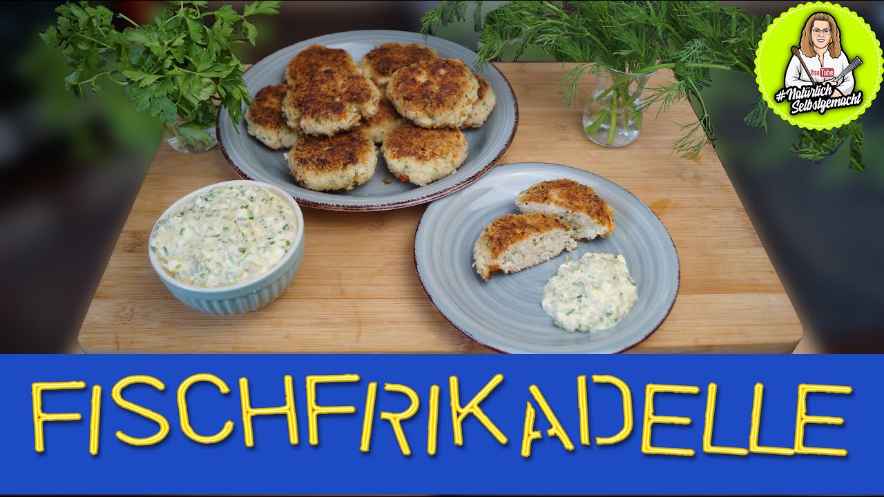 Leckere Fischfrikadellen mit meiner Art von Remoulade - nat&uuml;rlich selbstgemacht - gut einzufrieren