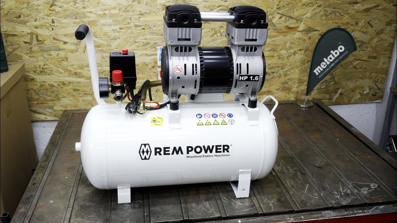 REM POWER Piston Compressor EL 200/8/40 | Unboxing and Testing