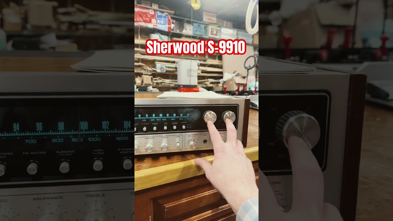 Ресивер Sherwood S-9910 Monster #ремонтэлектроники !! #винтажнаяаудиотехника #винтаж #винтажныйст...