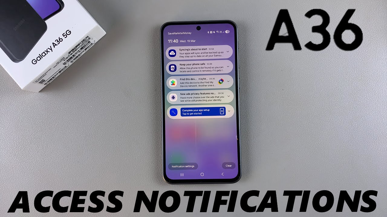 How To View Notifications On Samsung Galaxy A36