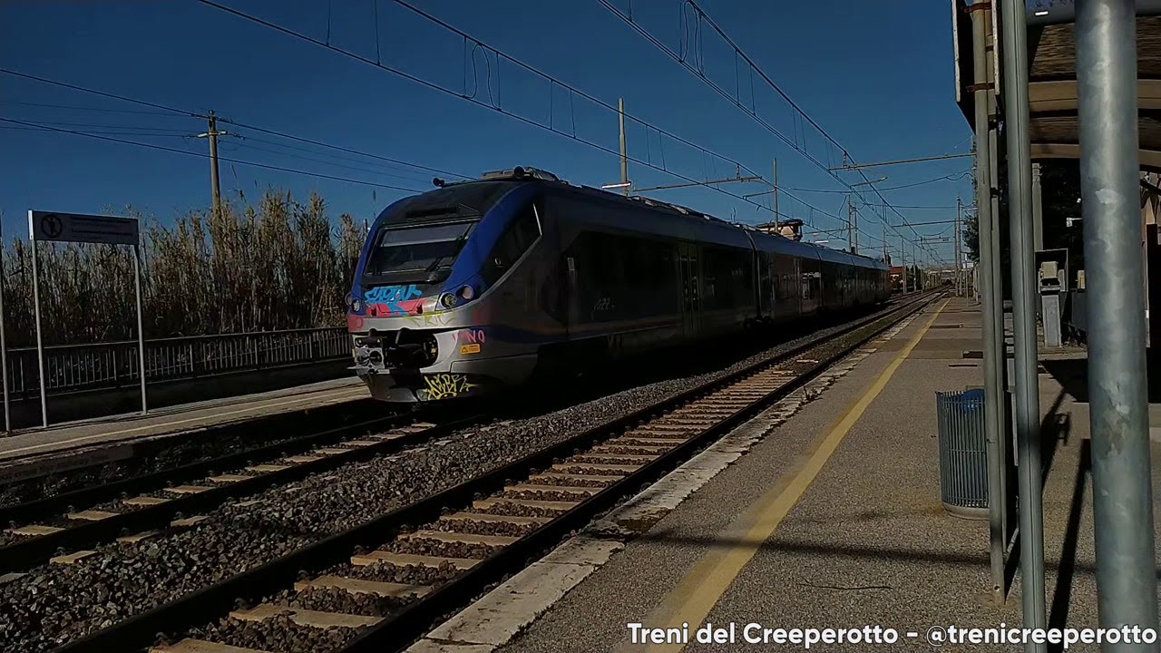 Treno Jazz ETR425.057 in transito a Bolgheri (20/01/2024)
