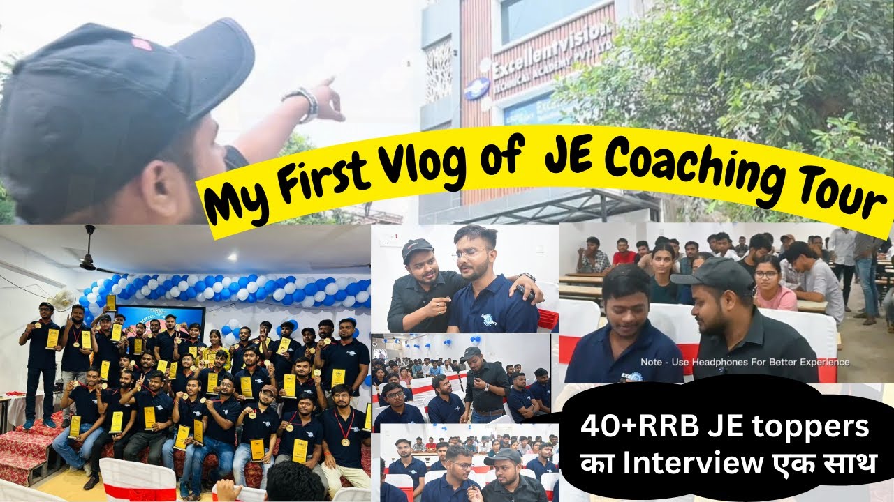 My First Vlog of JE Coaching Tour 🚀  Pratibha Pranam Event 2025 @excellentvisiontech