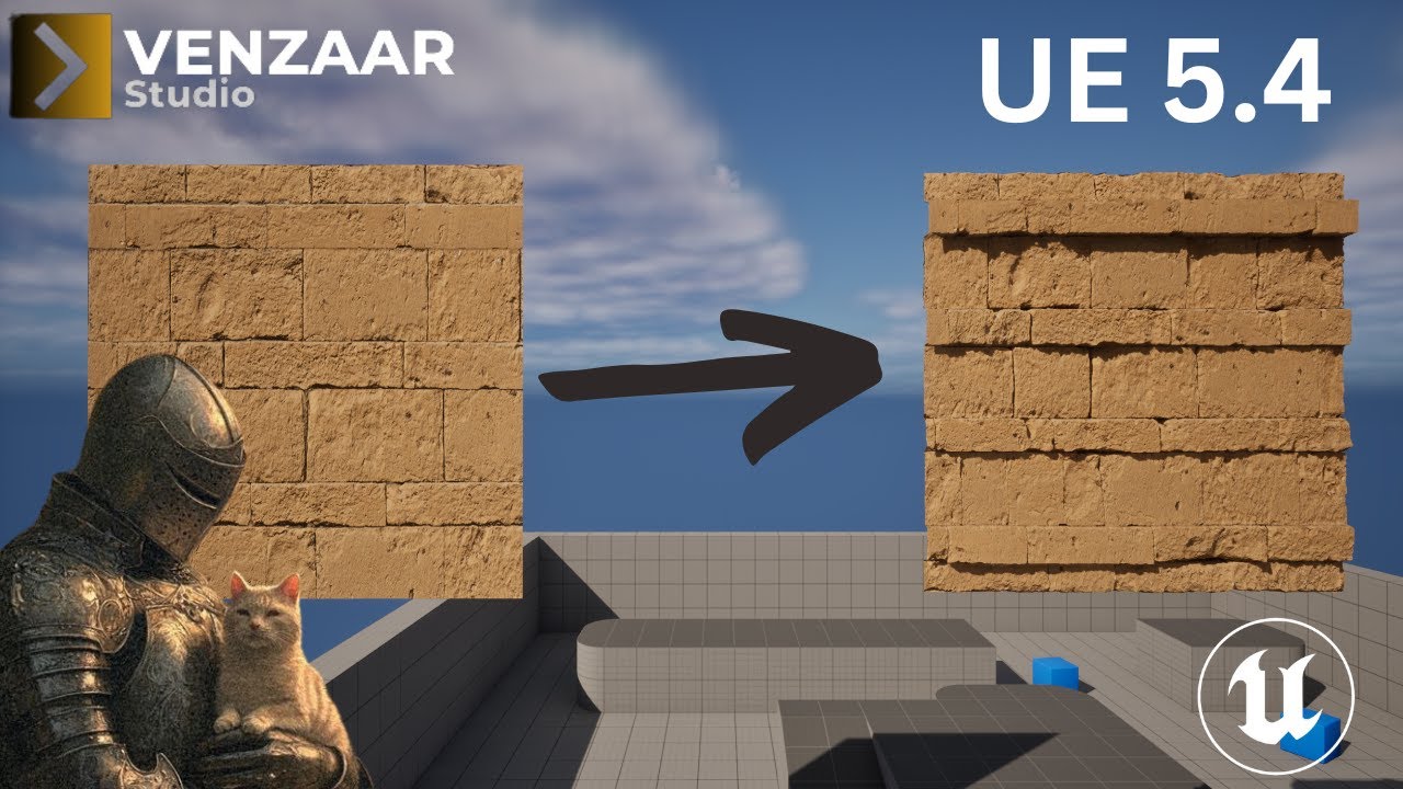 Unreal Engine 5.4 Nanite Tessellation & Displacement Tutorial