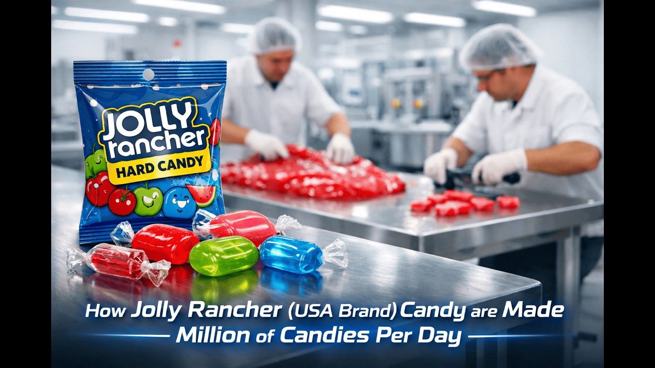 How Jolly Rancher Candy Is Made in a USA Factory | Full Hershey Production Process