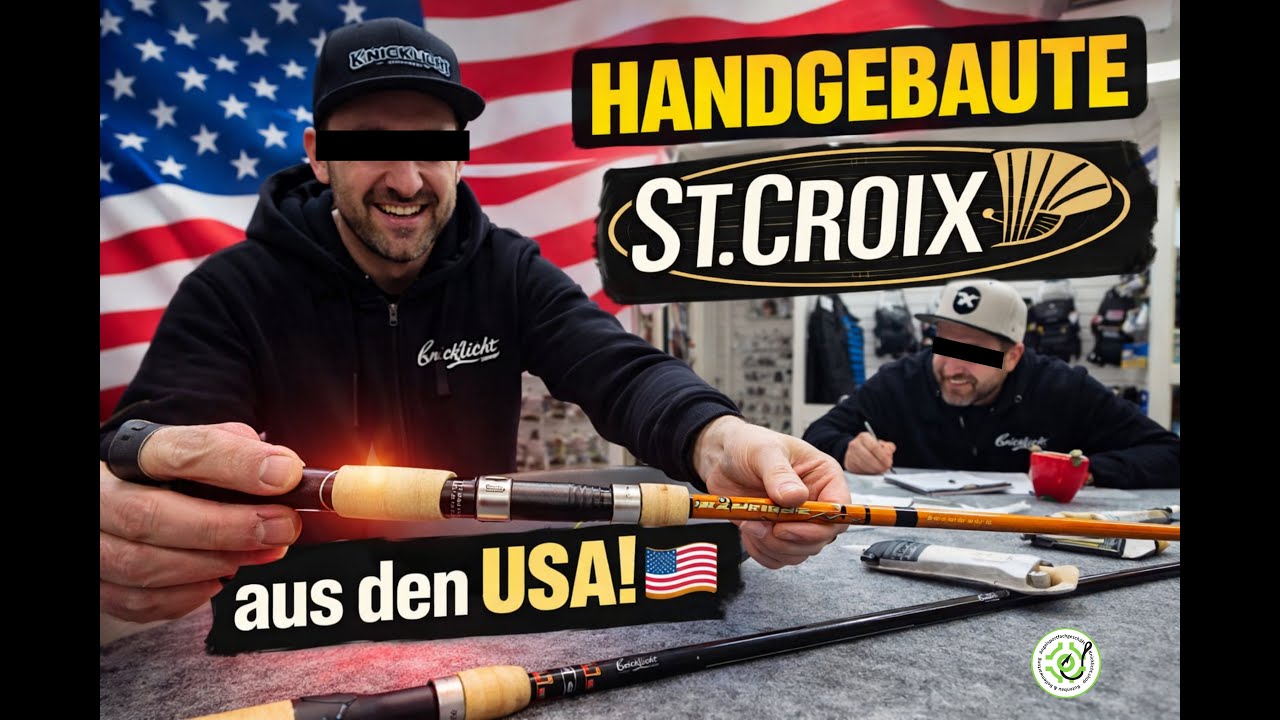 Handgebaut in den USA 🎣 Diese St. Croix Ruten sind next level